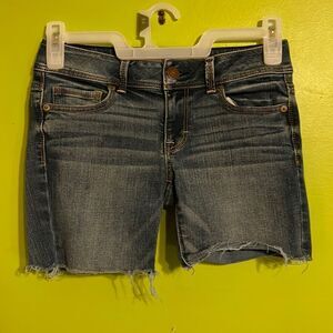 American Eagle Outfitters Stretch Jean Shorts (Were Bootcut Jeans) Size 4